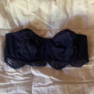 Beautiful navy bandeau from Victoria Secret size S.
